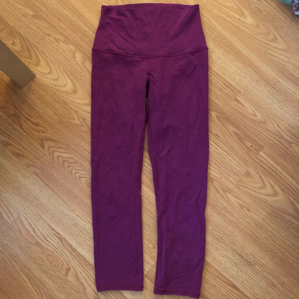 Pink Lululemon Capri Leggings